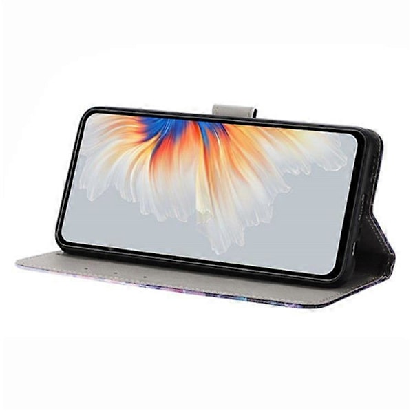 Til Samsung Galaxy S25 Etui Mønsterprint PU Læder Wallet Telefon Cover med Lanyard