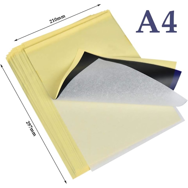 30 Ark Kolpapper Tatueringspapper Professionell A4 Spårpapper
