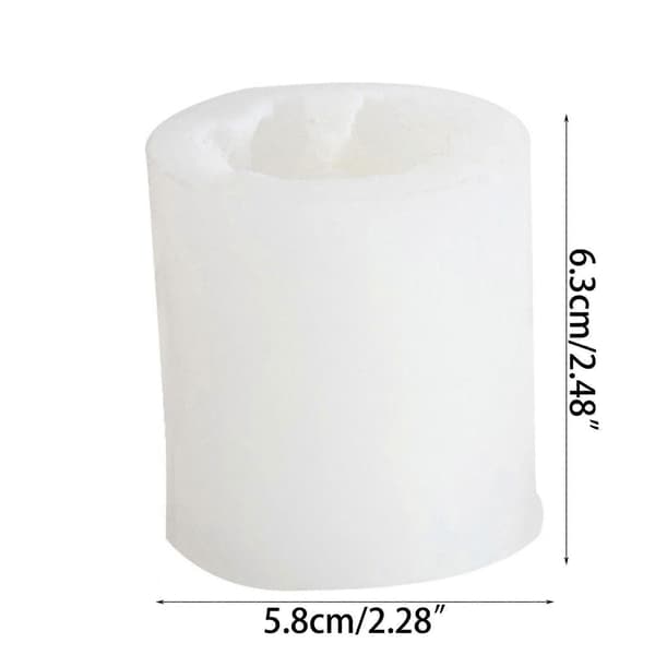 Aromaterapi Lysform Julenissen - Slitesterk Silikonform for DIY Håndverk og Dekorasjoner