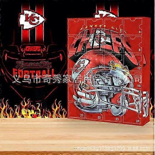 Julekalender - Kansas City Chiefs Blind Box Samlerobjekt Gave