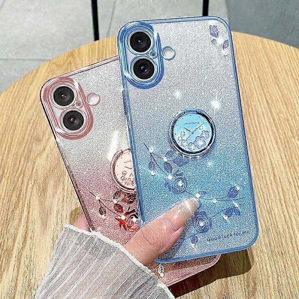 Gradient Blomster Cover til iPhone 16