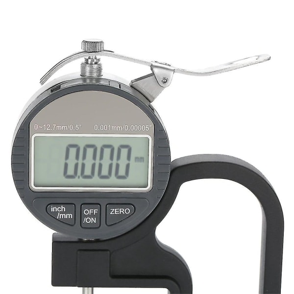 0,001 mm Digital Tykkelsesmåler Elektronisk Mikrometer i 0-12,7 mm Område for Papir Lær Stoff Tråd Måleverktøy