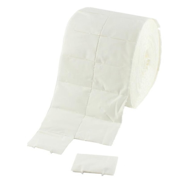 500 fnugfri pads, negle wipes på rulle Hvid