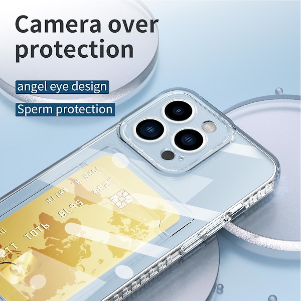 Kortficka Transparent Skal För iPhone 13 Pro Max För iPhone 13 Pro Max