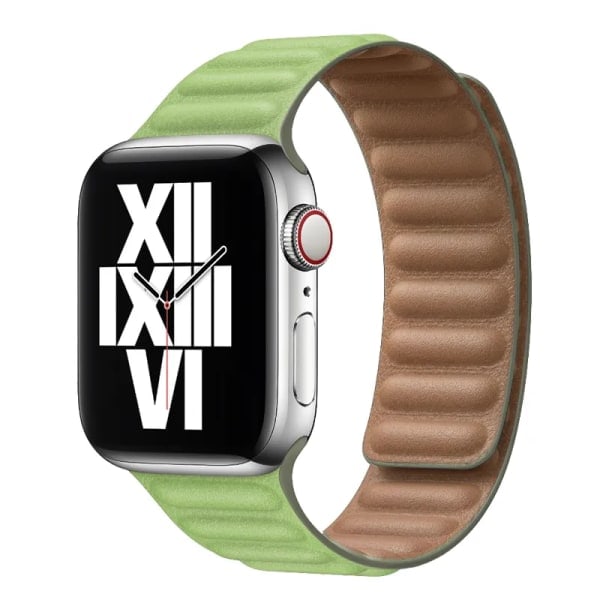 Lærreim for Apple Watch Band 45mm 41mm 44mm 40mm Original Magnetisk Loop Link Armbånd iWatch Ultar2 49mm 9 8 7 6 SE 3 42mm Saddle brown Saddle brown