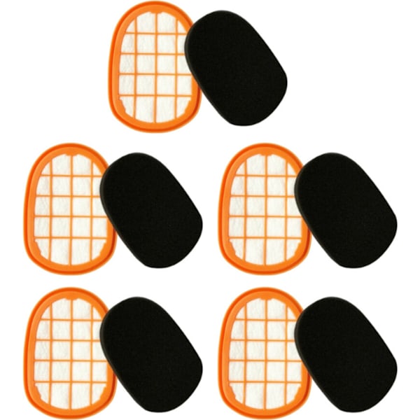 5 stk. filterskjerm egnet for Philips støvsugertilbehør FC6812 6814 6823 6827 6908 filterbomull