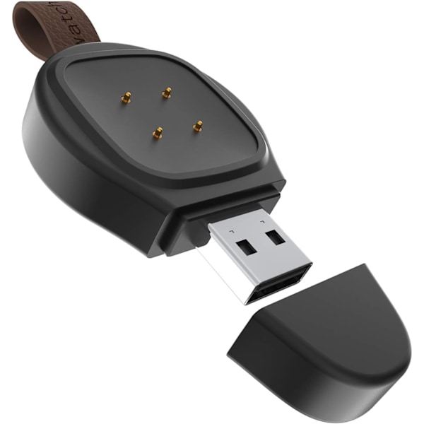 Rejse-venlig bærbar trådløs magnetisk USB-opladerbase til smartwatch white