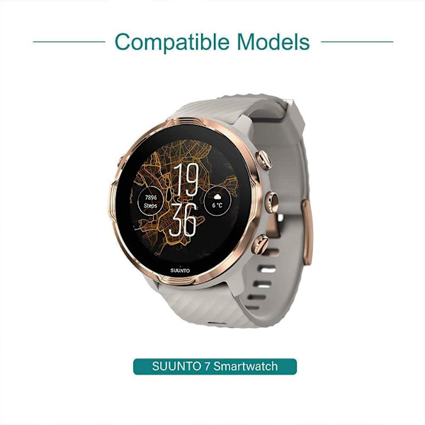 Magnetisk USB-oplader til Suunto 7 Smartwatch