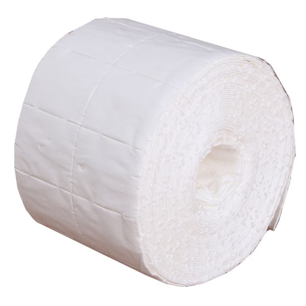 500 fnugfri pads, negle wipes på rulle Hvid