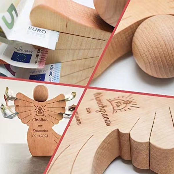 Engel Ornament Bogstaver Mønster Kreativt Bordpynt