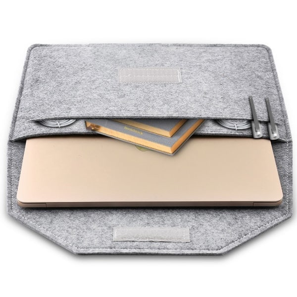 Laptop taske i filtstof 17\"