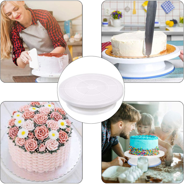 Roterande Kaktårtställ, Fondant Kaktårtställ i Plast, Kaktårtvändare