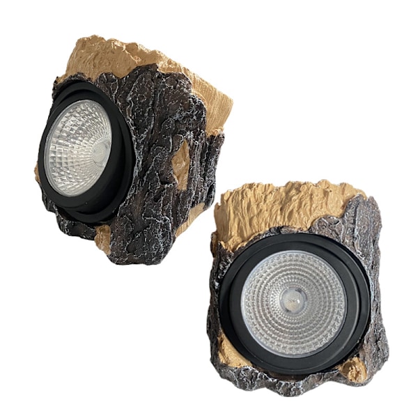Solar Resin Lampe Simulationsdesign Realistisk Form Gårdhave
