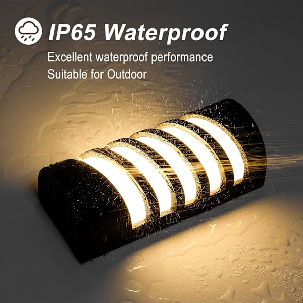 Vägglampa för utomhus/inomhus, modern LED-vägglampa för utomhus 12W