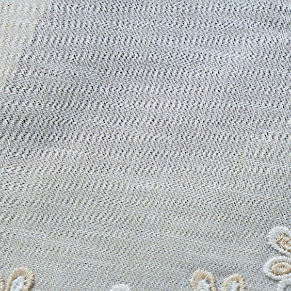 Langxiu Sirkulær Brodert Lin Spisebrikke Stoffkunst