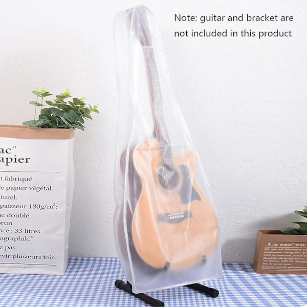 Folk Frosted Omslag, Frostat Transparent Dammskydd För Stränginstrument