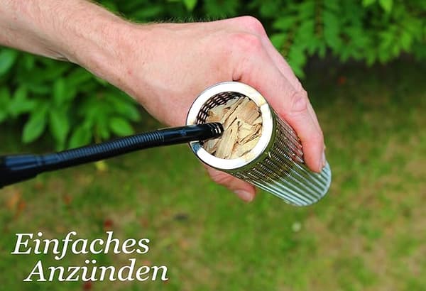 Rökbox, pelletsrökkare - 30 cm i rostfritt stål