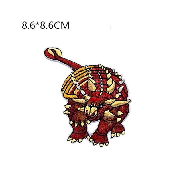 14 stk. Patch Dinosaur Broderi Applikationsmærke Sy- eller Strygemærker til Børnetøj Restaurering Dekoration
