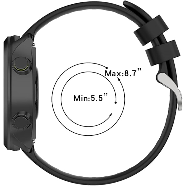 Silikonvävd Rembytesarmband för Garmin Forerunner 158/55