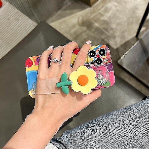iPhone 13 Pro Max TPU-puhelinkuori, läpinäkyvä rannekoru, kuvioitu puhelinkotelo