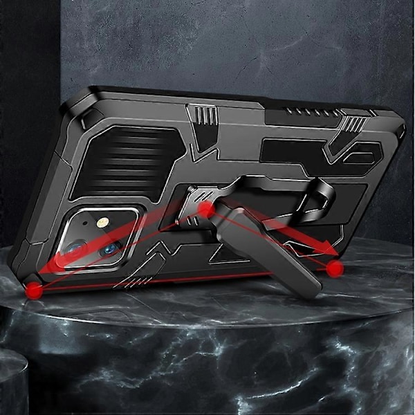 IPhone 11:lle Kone Armor Warrior Iskunkestävä PC + TPU Suojakotelo