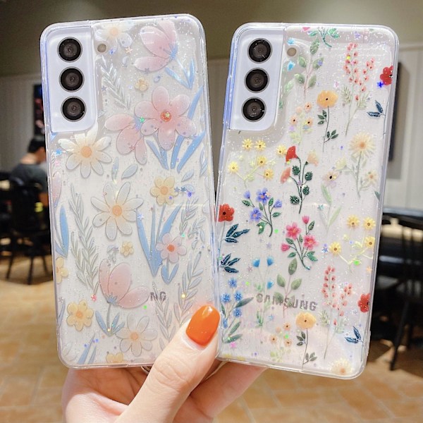 Fräscht Blomfodral för Samsung Galaxy A53 5G