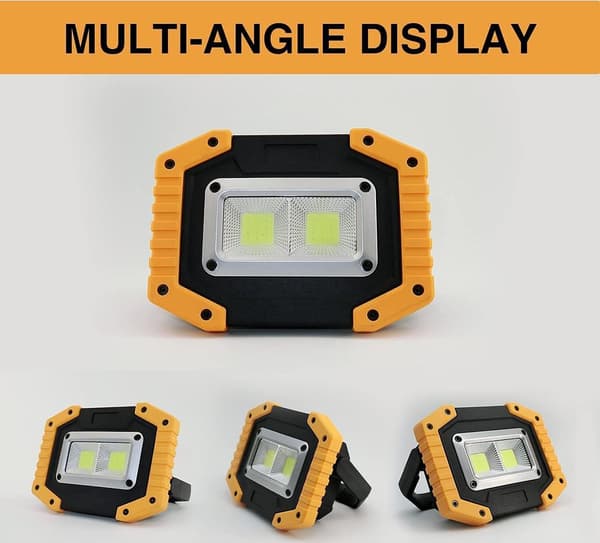 2 st 30W LED Arkitekturbelysning, Batterier USB Laddningsbara