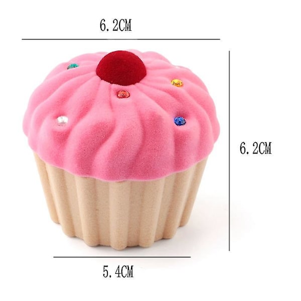 1kpl Ihana Kakku Lahjapakkaus Pidike Korurasia Kotelo Sametti pink