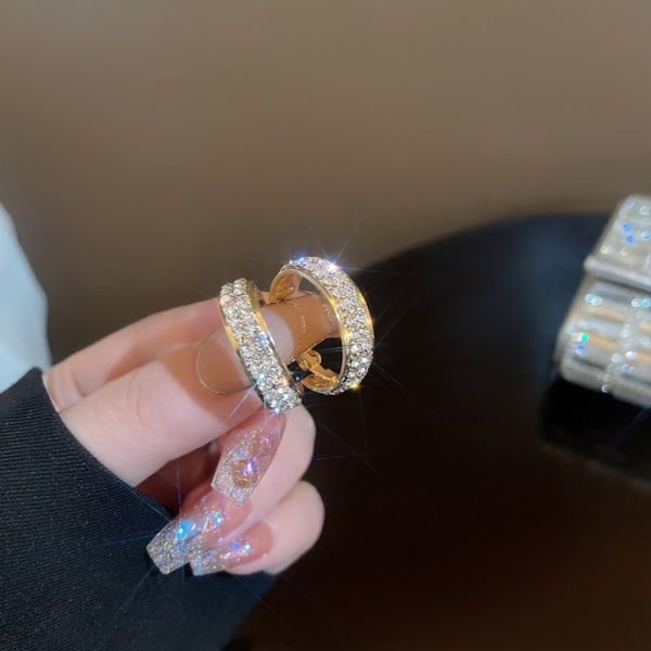 1 par øreringe, udsøgte og fashionable øreringe, high-end og alsidige silver