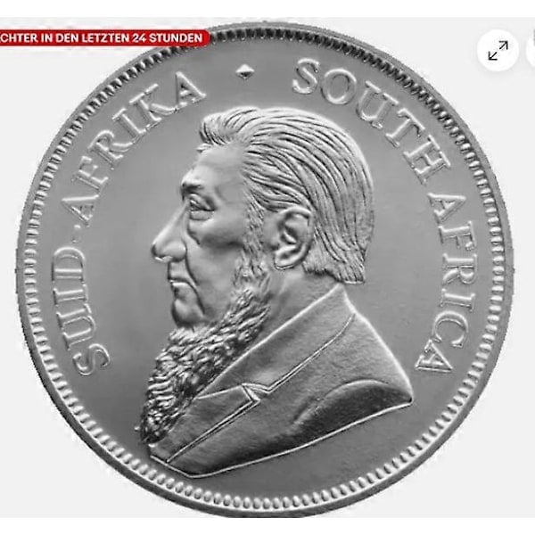 Krugerrand 2021 Silvermynt 1oz Silver Ag 999 Sydafrika 1 Rand Springbock [HK] style7870