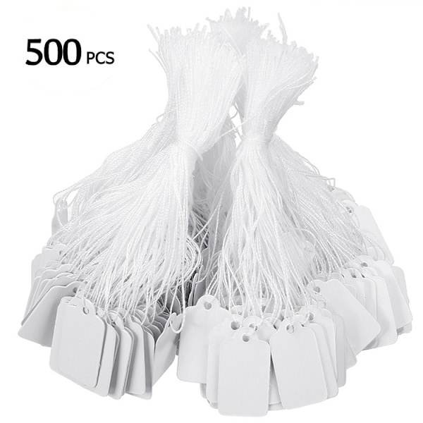 500 stk. prismærker med ekstra tape til tøj