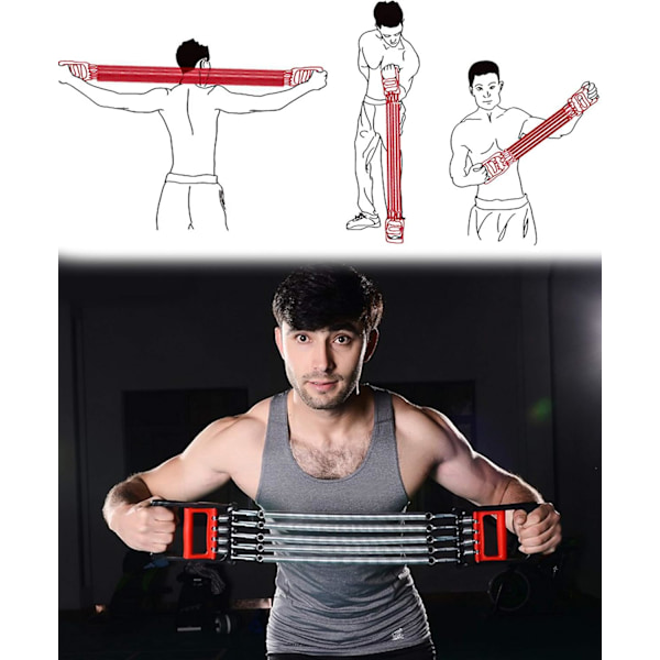 Säädettävä rinta-expander, Fitness rinta-expander 5 köydellä