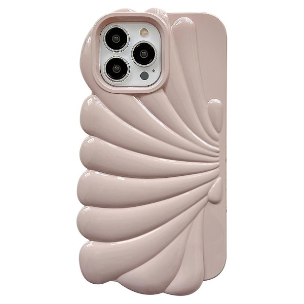 Skal för iPhone 14 Pro Max, snäckskalsform, glansig yta, mjukt TPU-skyddsskal