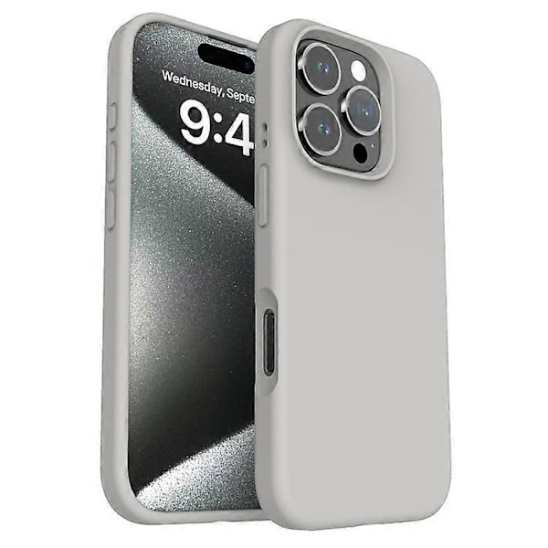 Kompatibelt Skal för iPhone 16 Pro PC+Flytande Silikon Anti-Repor Foder Telefonskal