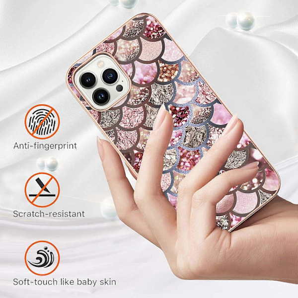 Elektroplettering TPU-etui til iPhone 16 Pro