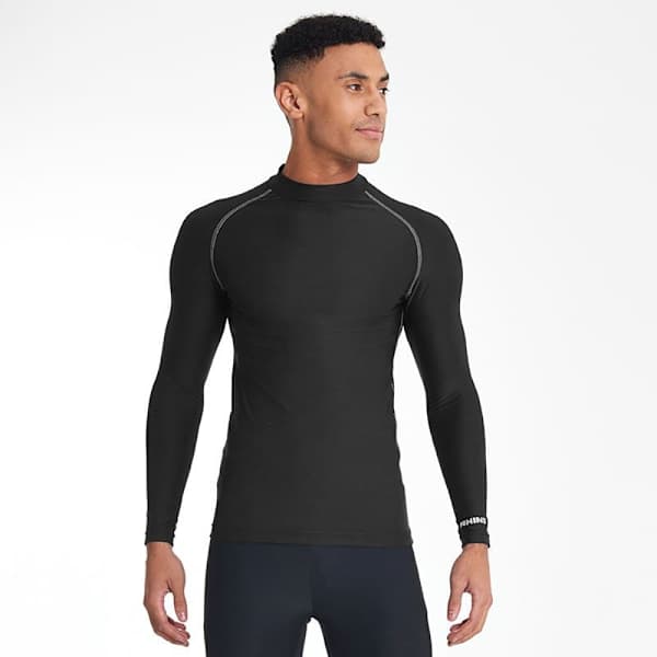 Rhino Termisk Undertøj Langærmet Baselag Vest Top S/M Sort S/M Sort S/M. Black S/M.