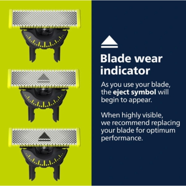 3-pack 360 rakblad kompatibla med Philips OneBlade Ersättning