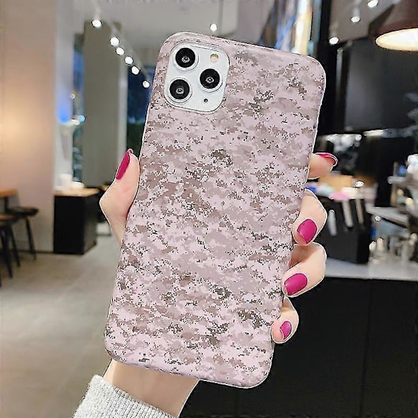 Stöttåligt IMD Kamouflage TPU Skyddsfodral för Iphone 12 Mini (grön)