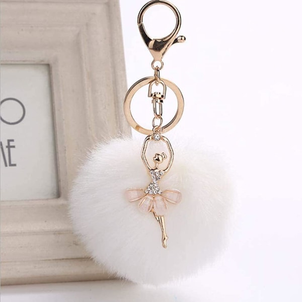 6 kpl Plushiavaimenperää, Strassit ja Plushi Pom-Poms