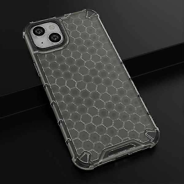 For Iphone 15 Honeycomb Telefondeksel (svart)