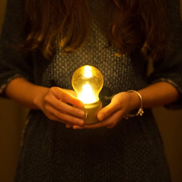 Mini LED bordslampa med USB-laddningskabel Guld