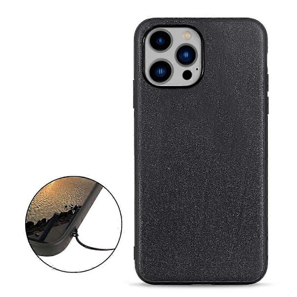 Læder telefoncover med lammeskindstekstur til iPhone 14 Plus