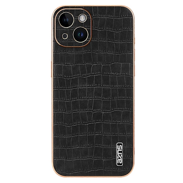 För iPhone 14 Plus Skal Krokodiltextur PU+TPU Stötsäkert Telefonskal