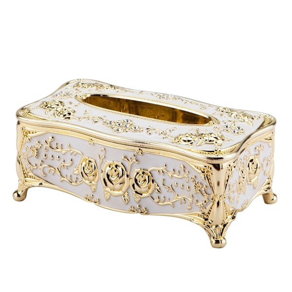 Luksuriøs Rose Tissue Box Akryl Holder Cover Elegant gold