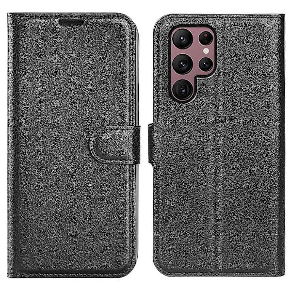 Telefoncover, Samsung Galaxy S23 Ultra Læder Flip Cover