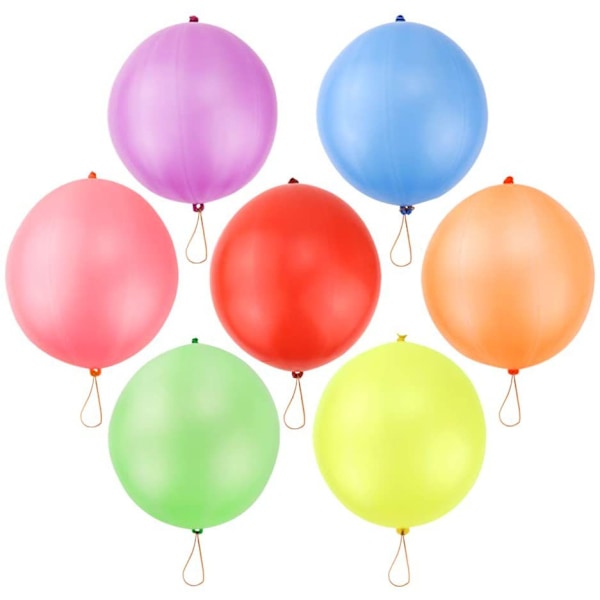 50 stk. 45 cm pat ball slåballong med håndtak for barnegaver