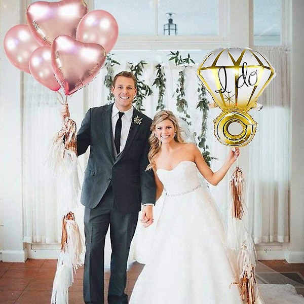 Bryllupsballoner Folie Brudgom Brud Kærlighedsballon