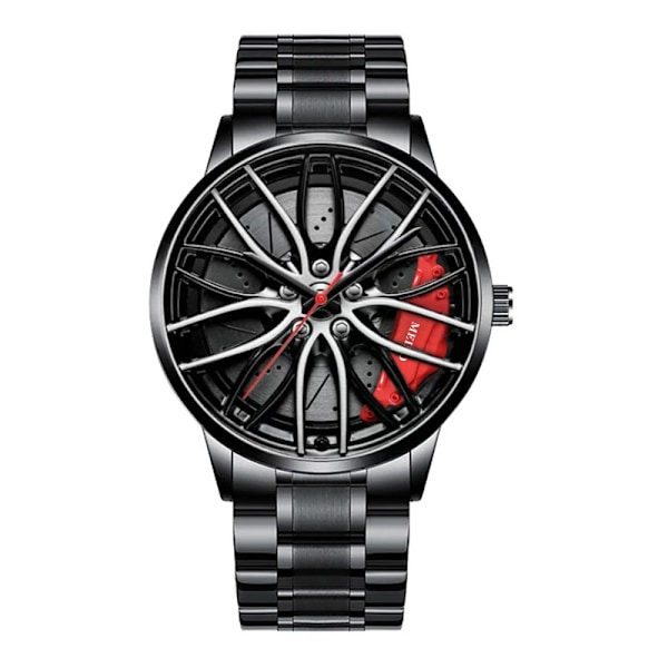 Herre Luksusure Sportsvognsure 3D Sport Fælg Nav Hjul Armbåndsur Bil Quartz Herreure Kreativ Relogio Masculino