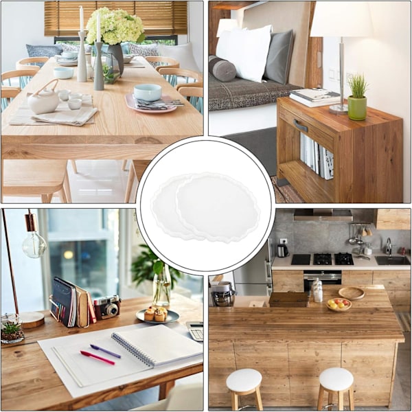 Underläggform, DIY vågunderlägg, glashartsunderläggform, 2 st