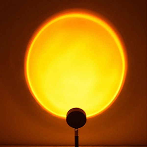 Solnedgangsprojektor LED Natlampe, 180 Graders Rotation Solnedgangslampe, Natlampe Projektor LED Lampe (Solnedgang)